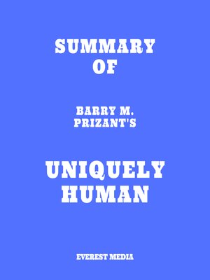 cover image of Summary of Barry M. Prizant's Uniquely Human